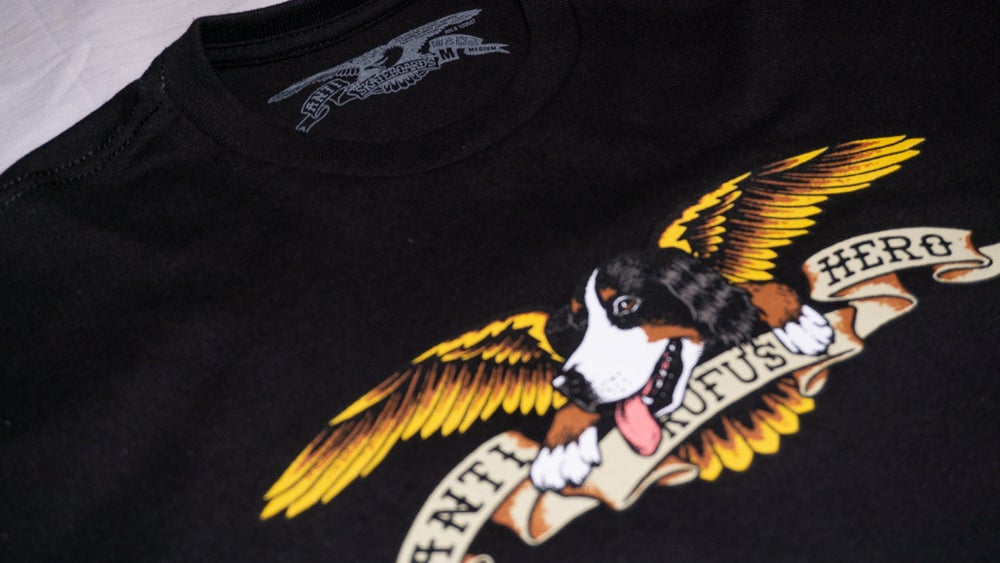 ANTIHERO X RUFUS - CLASSIC EAGLE / DOG TEE – Rufus Macba