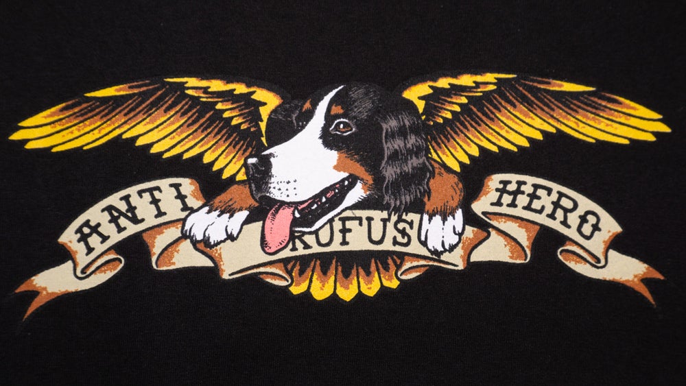 ANTIHERO X RUFUS - CLASSIC EAGLE / DOG TEE – Rufus Macba