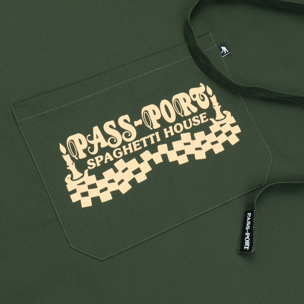 PASS~PORT - "SPAG HOUSE" APRON  VESUVIO GREEN