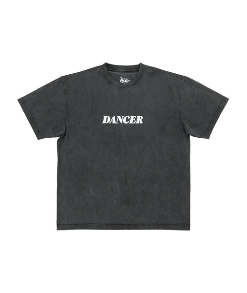 DANCER - ITALIC LOGO TEE WASHED BLACK