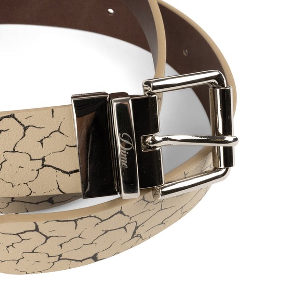 DIME - REVERSIBLE LEATHER BELT BEIGE/BROWN