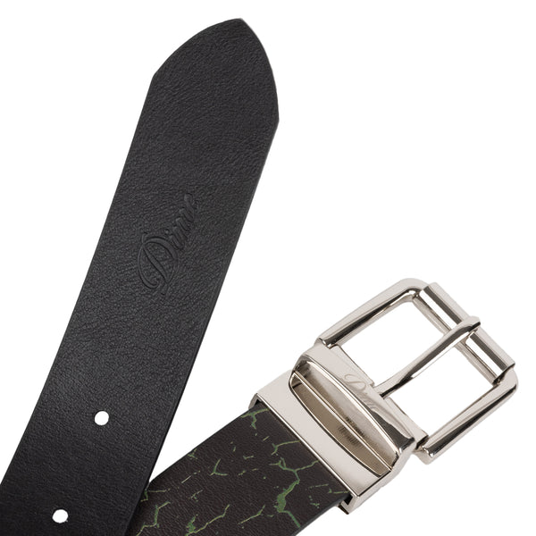 DIME - REVERSIBLE LEATHER BELT BLACK/BLACK