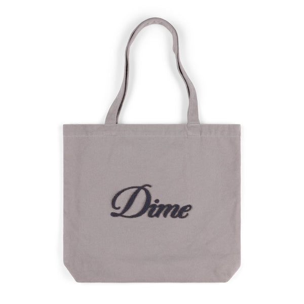 DIME - CURSIVE CHENILLE TOTE BAG CONCRETE