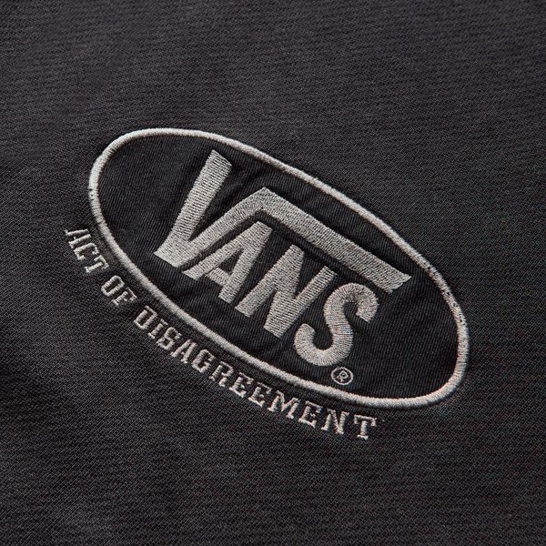 VANS PRO - ACT OF DISAGREEMENT T ZIPPED HOODIE WASHED BLACK