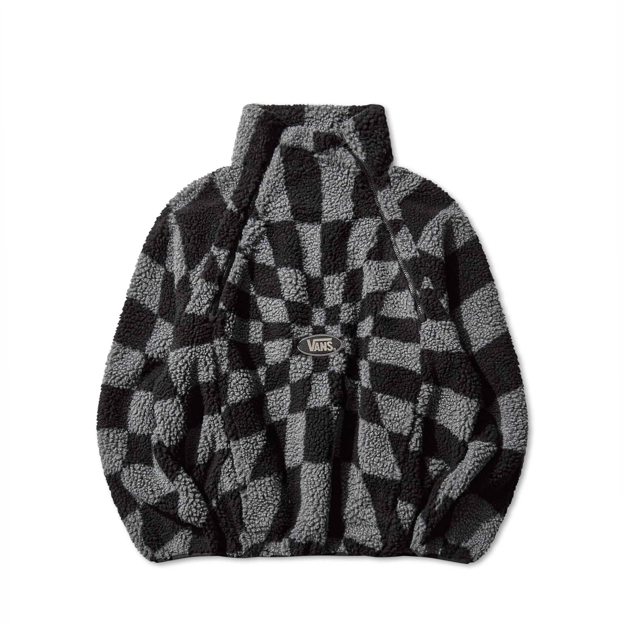 VANS PRO - ACT OF DISAGREEMENT RELIEF CHECK FLEECE JACKET SMOKED PEARL
