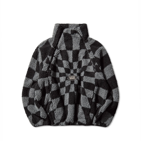 VANS PRO - ACT OF DISAGREEMENT RELIEF CHECK FLEECE JACKET SMOKED PEARL