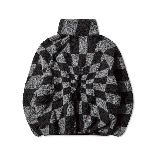 VANS PRO - ACT OF DISAGREEMENT RELIEF CHECK FLEECE JACKET SMOKED PEARL