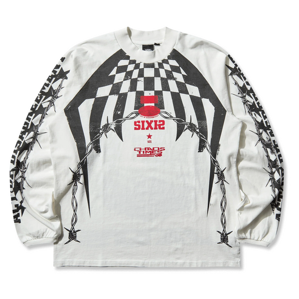 VANS PRO - ACT OF DISAGREEMENT HAZARD LS T-SHIRT WHITE