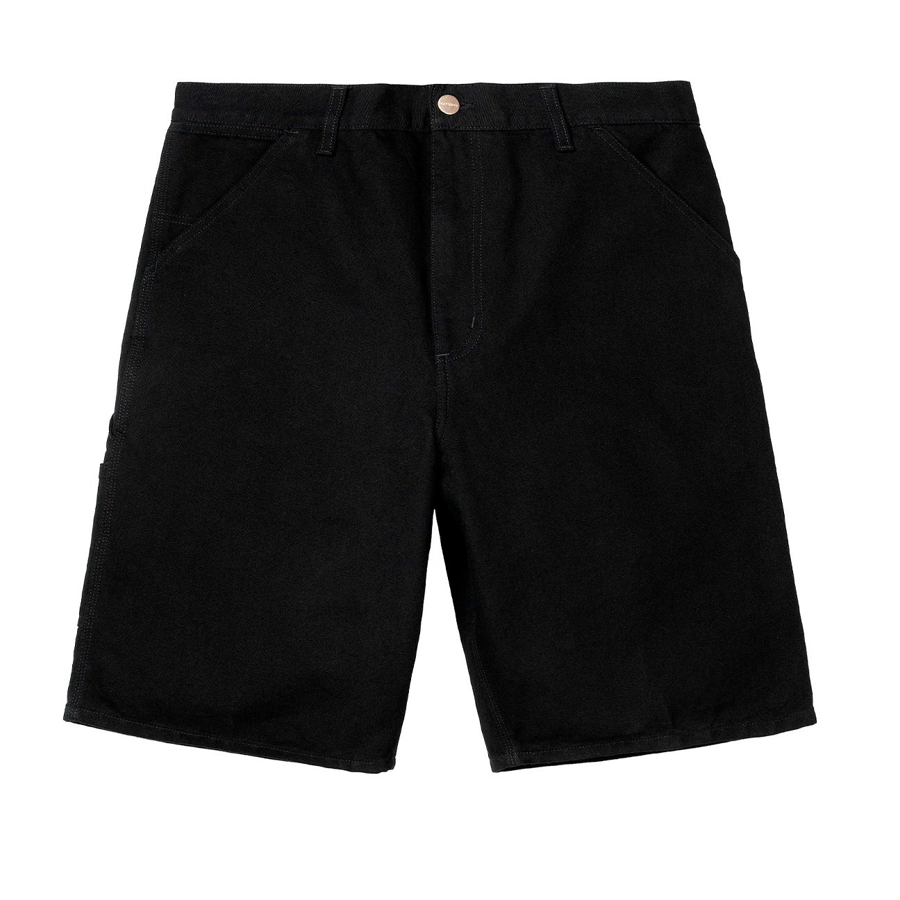 CARHARTT WIP - SINGLE KNEE SHORT BLACK RINSED