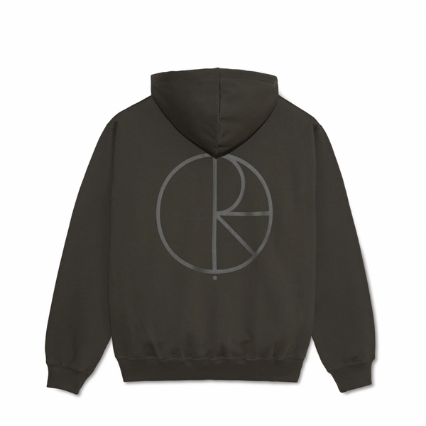 POLAR SKATE CO. - DAVE HOODIE - STROKE LOGO DIRTY BLACK