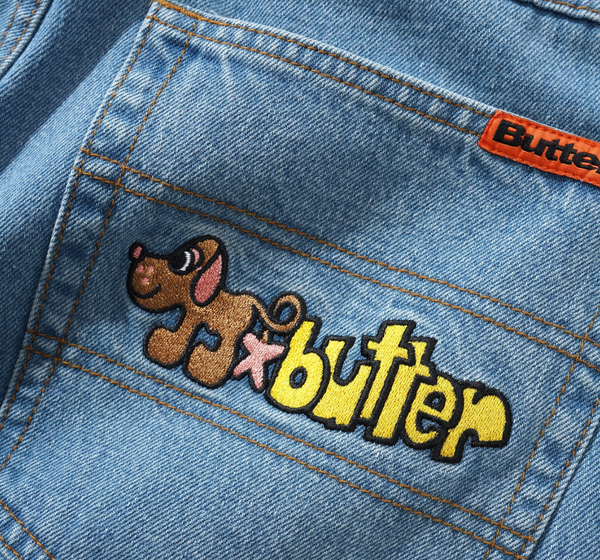 BUTTER GOODS - POOCH RELAXED DENIM JEANS WASHED INDIGO