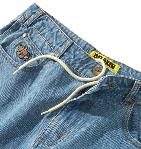 BUTTER GOODS - POOCH RELAXED DENIM JEANS WASHED INDIGO