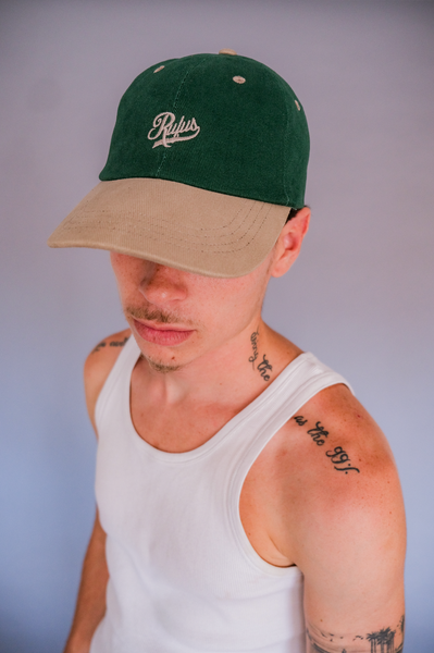 RUFUS - COLLAGE EMBROIDERED HAT GREEN