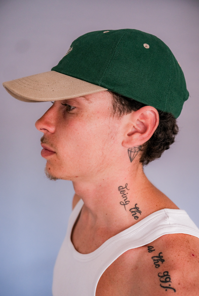 RUFUS - COLLAGE EMBROIDERED HAT GREEN