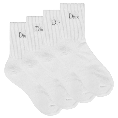 DIME - CLASSIC 2 PACK LONG SOCKS WHITE