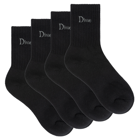 DIME - CLASSIC 2 PACK SOCKS BLACK