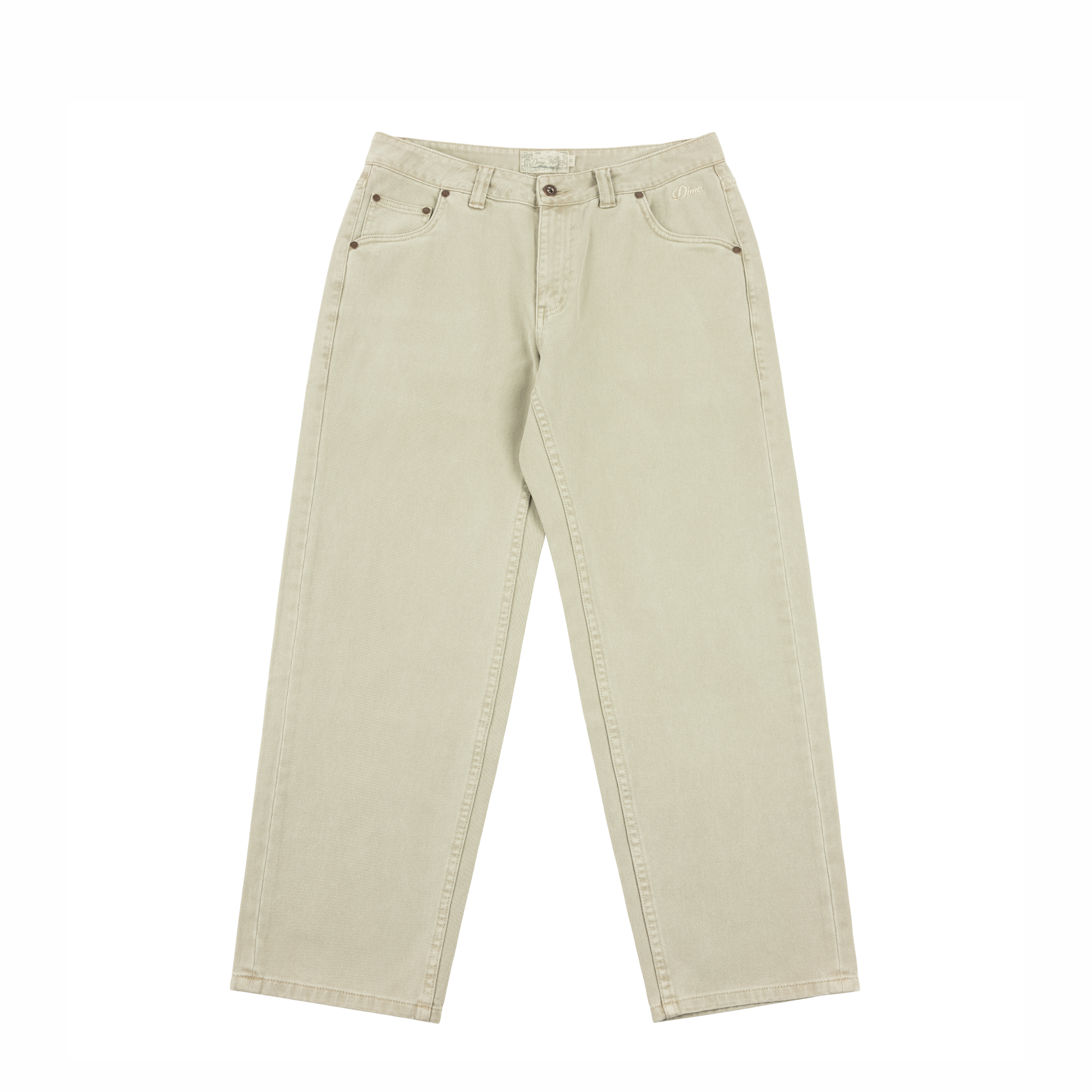 DIME - CLASSIC RELAXED DENIM PANTS KHAKI