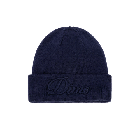 DIME - CURSIVE FOLD BEANIE NAVY