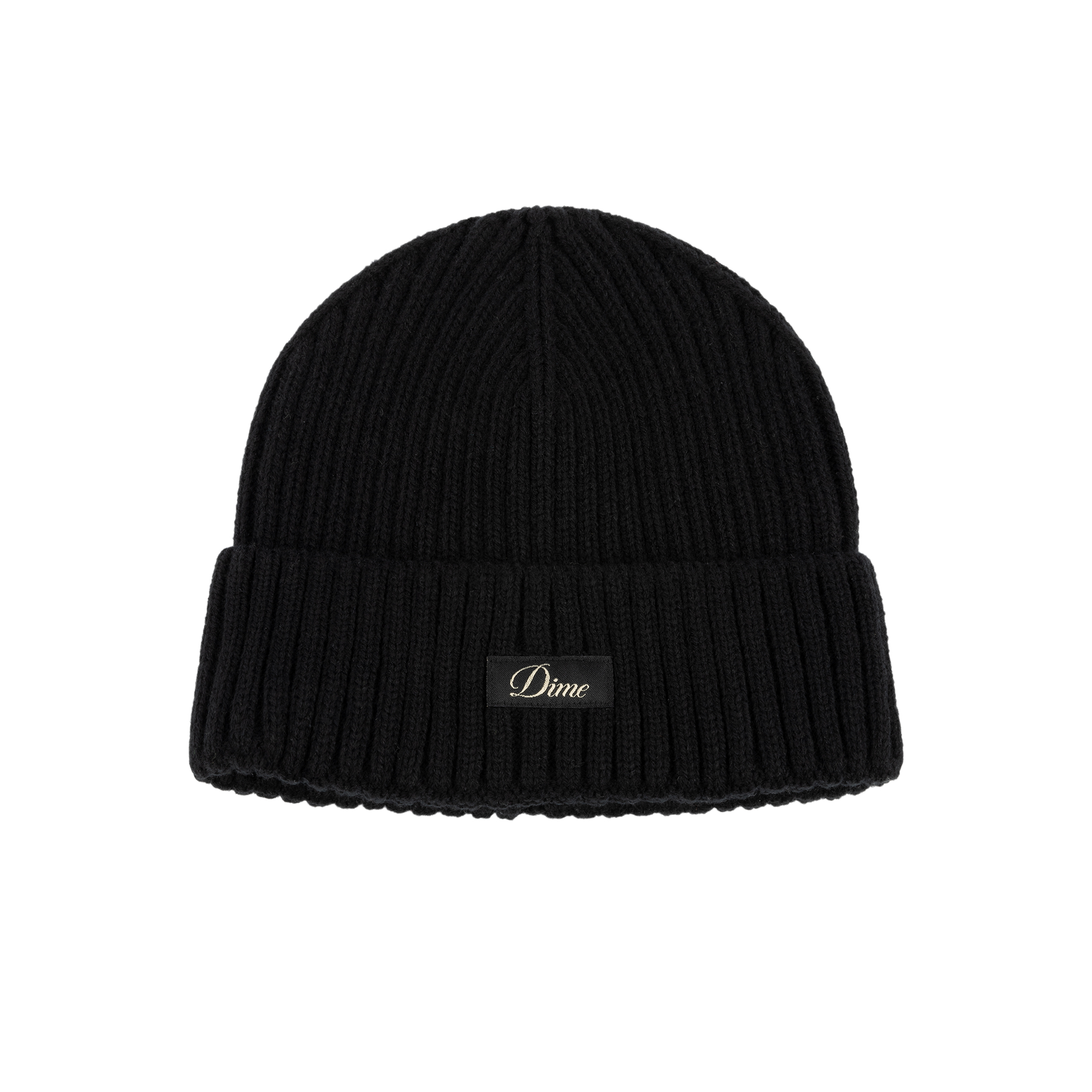 DIME - CURSIVE RIB BEANIE BLACK