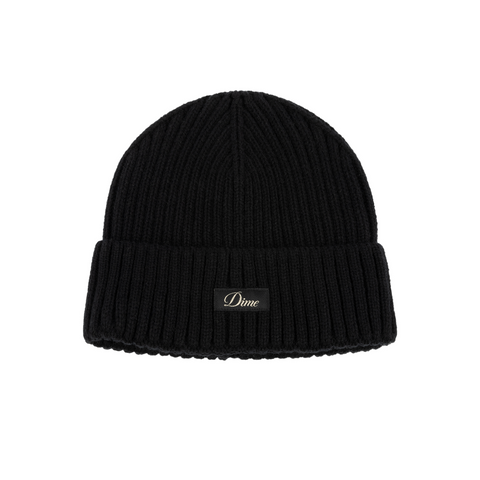 DIME - CURSIVE RIB BEANIE BLACK