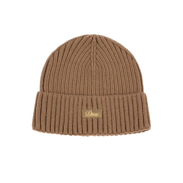 DIME - CURSIVE RIB BEANIE COFFEE
