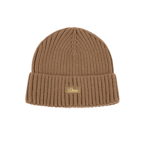 DIME - CURSIVE RIB BEANIE COFFEE