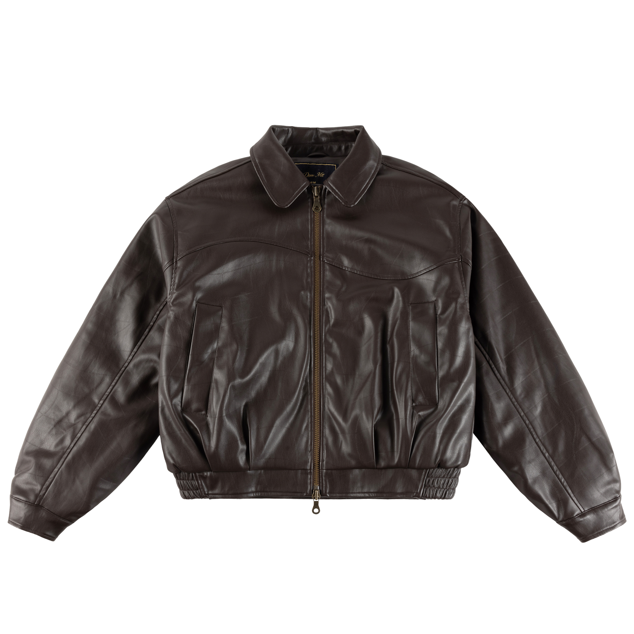 DIME - DEBOSSED WAVY JACKET BROWN