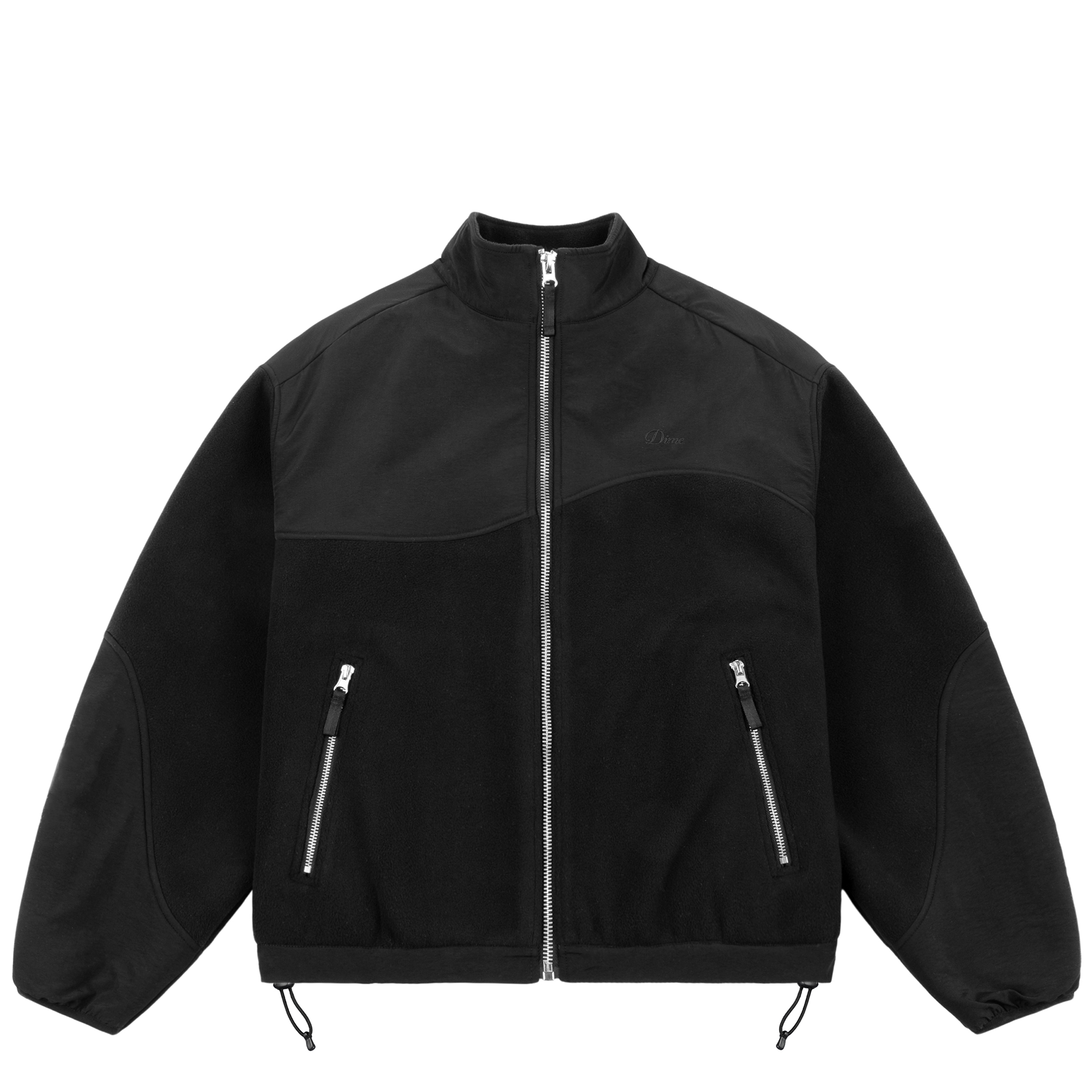 DIME - HEAVYWEIGHT FLEECE JACKET BLACK