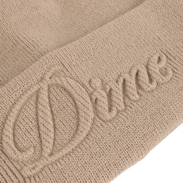DIME - CURSIVE FOLD BEANIE TAN