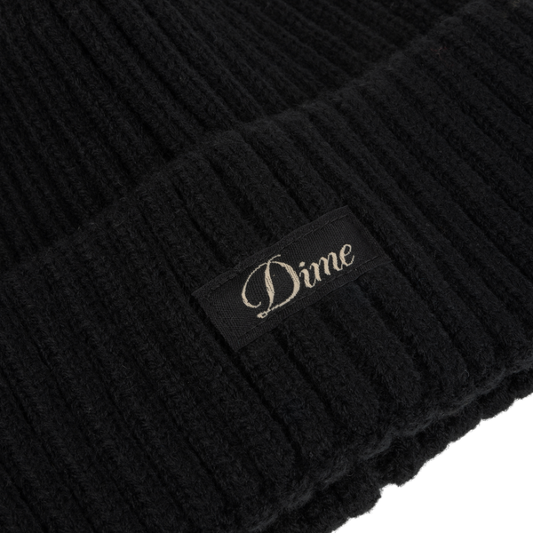 DIME - CURSIVE RIB BEANIE BLACK