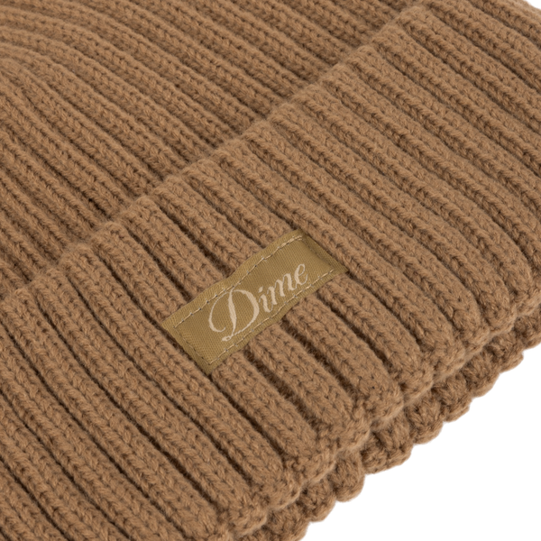 DIME - CURSIVE RIB BEANIE COFFEE