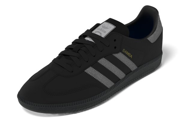 ADIDAS SKATEBOARDING - SAMBA ADV BLACK/SILVER SUEDE