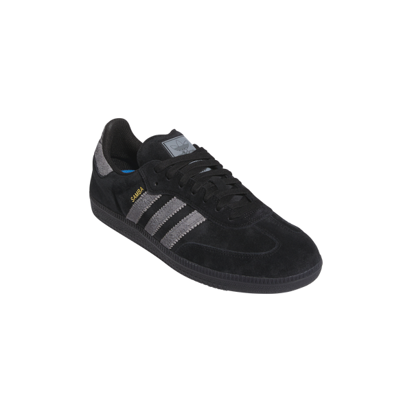 ADIDAS SKATEBOARDING - SAMBA ADV BLACK/SILVER SUEDE