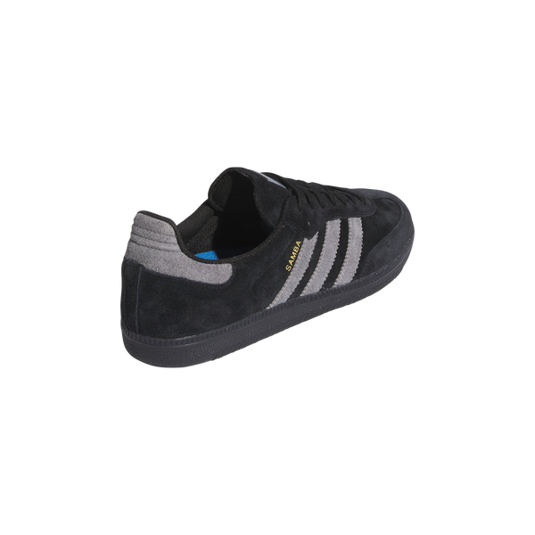 ADIDAS SKATEBOARDING - SAMBA ADV BLACK/SILVER SUEDE