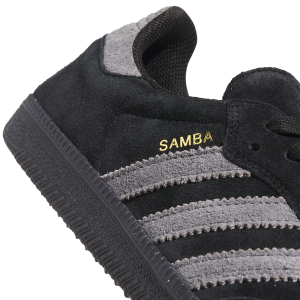 ADIDAS SKATEBOARDING - SAMBA ADV BLACK/SILVER SUEDE