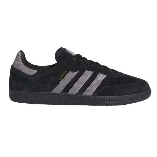 ADIDAS SKATEBOARDING - SAMBA ADV BLACK/SILVER SUEDE