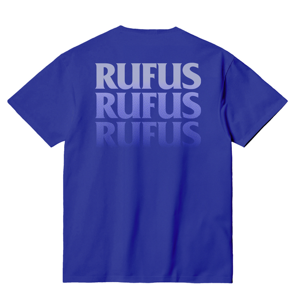 RUFUS - SUMMER SCRIPT TEE BLUE