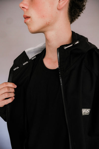 RUFUS SPORTECH TRACKSUIT JACKET BLACK