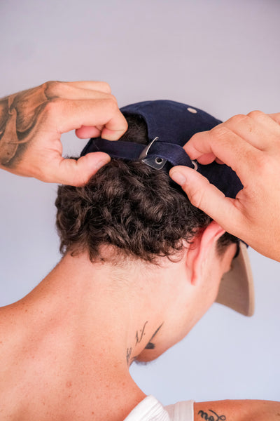 RUFUS - COLLAGE EMBROIDERED HAT BLUE