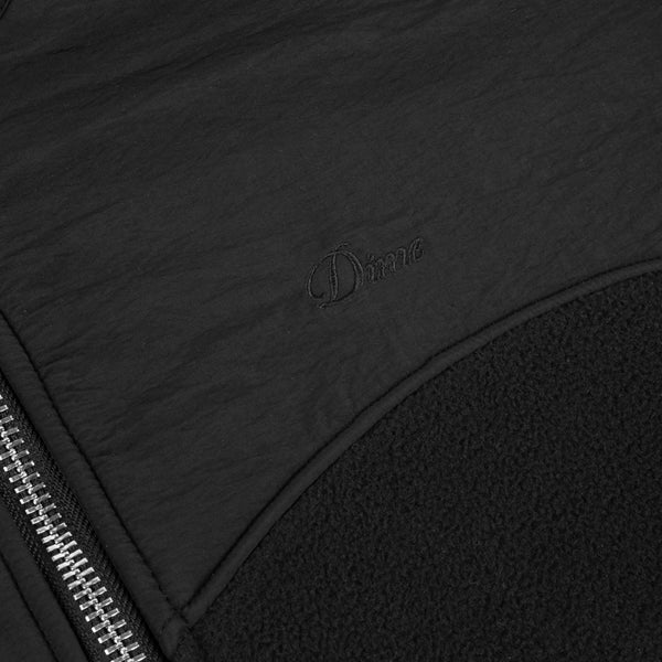 DIME - HEAVYWEIGHT FLEECE JACKET BLACK