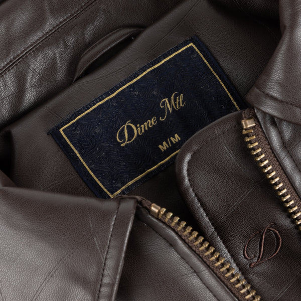DIME - DEBOSSED WAVY JACKET BROWN