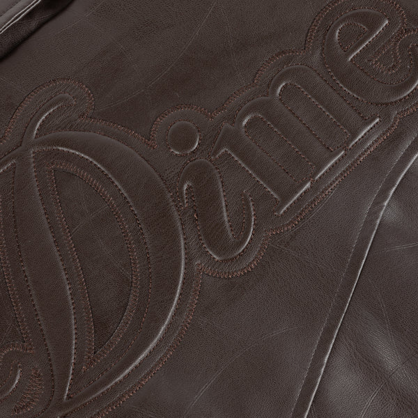 DIME - DEBOSSED WAVY JACKET BROWN