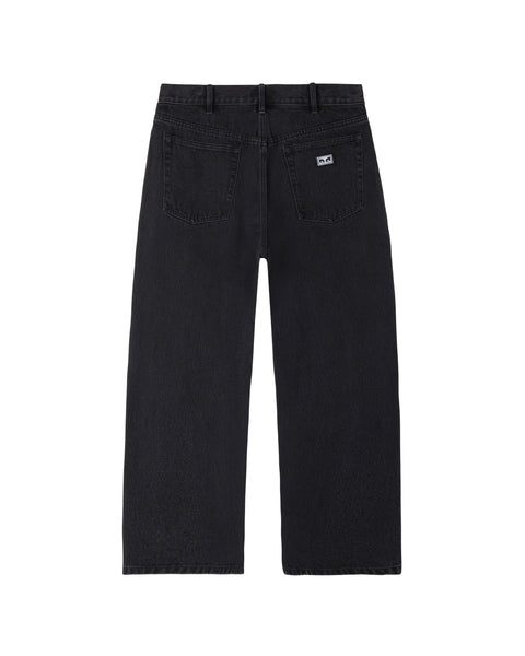 OBEY - BIGWIG BAGGY DENIM FADED BLACK