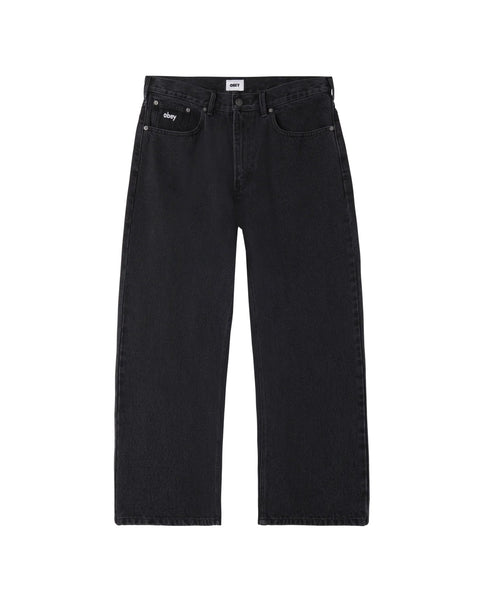 OBEY - BIGWIG BAGGY DENIM FADED BLACK
