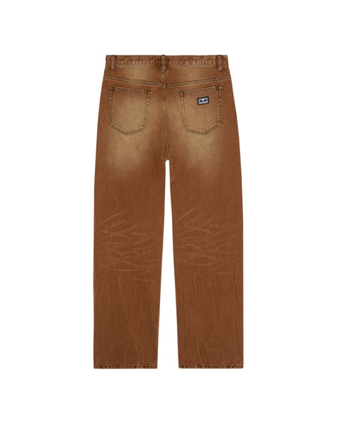 OBEY - BOXCAR STRAIGHT LEG DENIM ARCHIVE BROWN