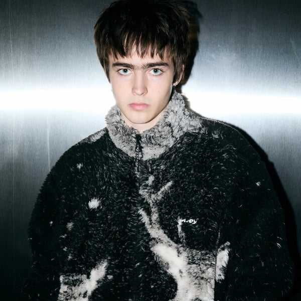OBEY - DEER SHERPA JACKET BLACK MULTI