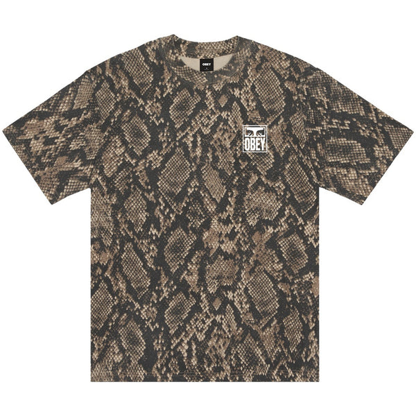 OBEY - EYES ICON TEE SNAKE SKIN