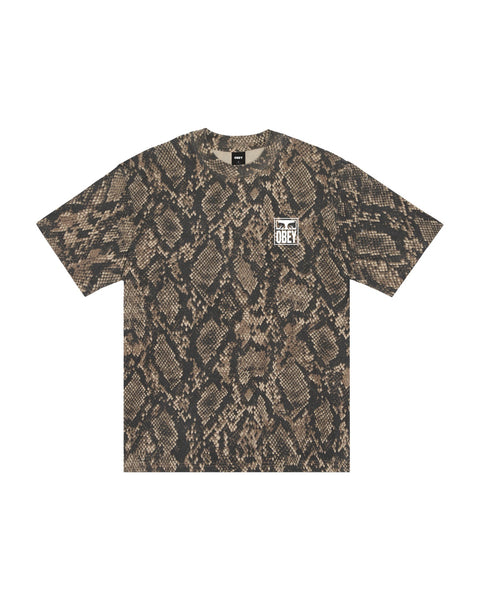 OBEY - EYES ICON TEE SNAKE SKIN