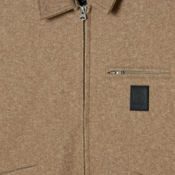 OBEY - LEDGER BLOUSON JACKET LATTE