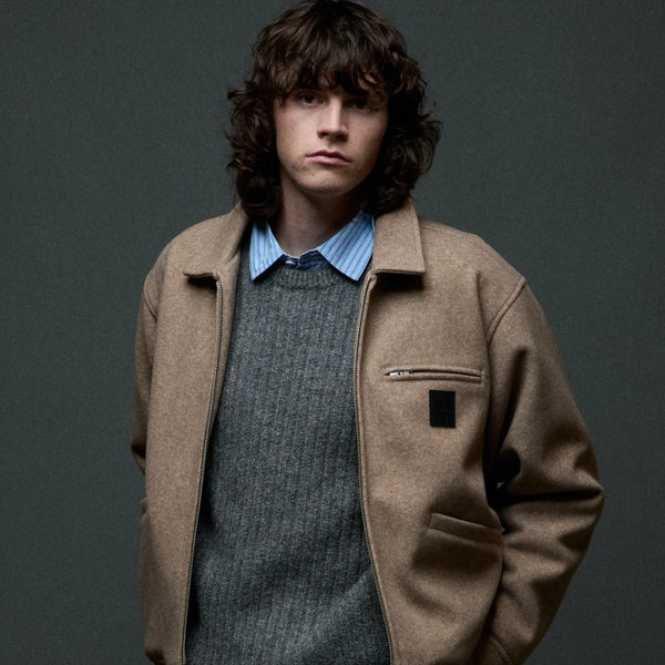 OBEY - LEDGER BLOUSON JACKET LATTE